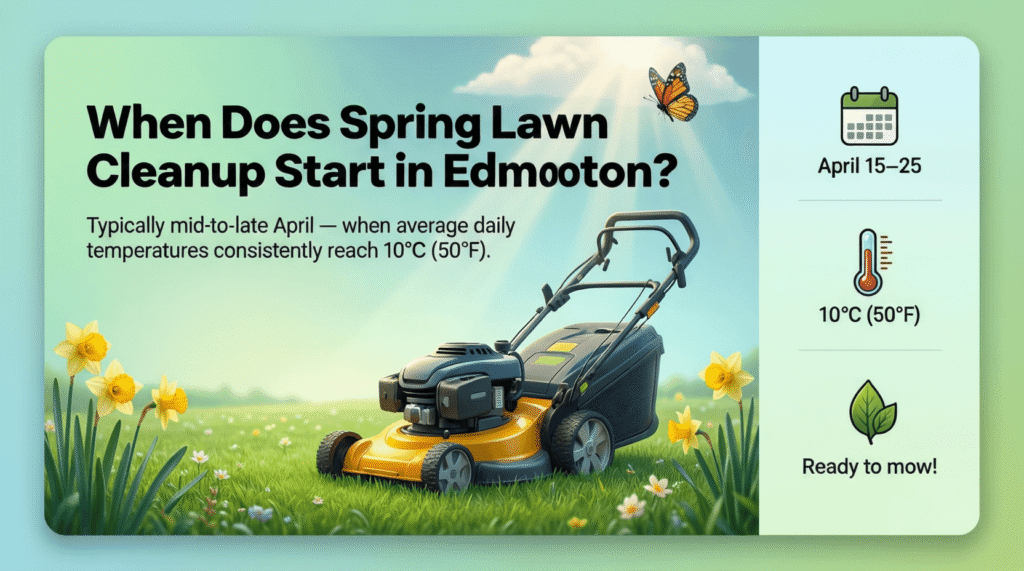 spring lawn cleanup
