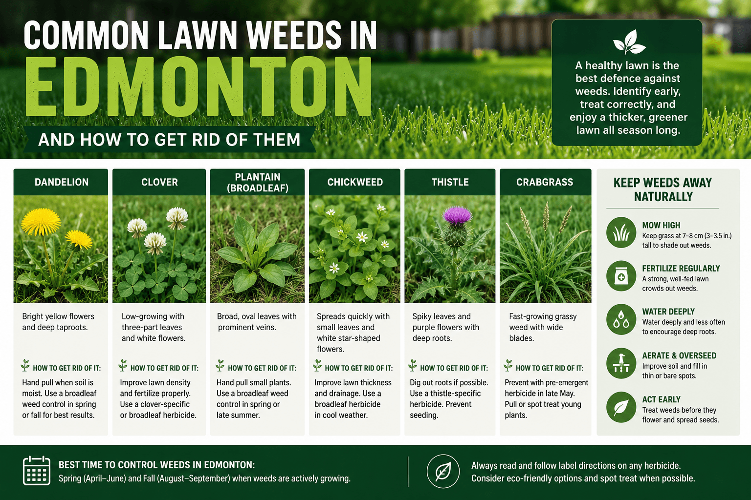 common lawn weeds