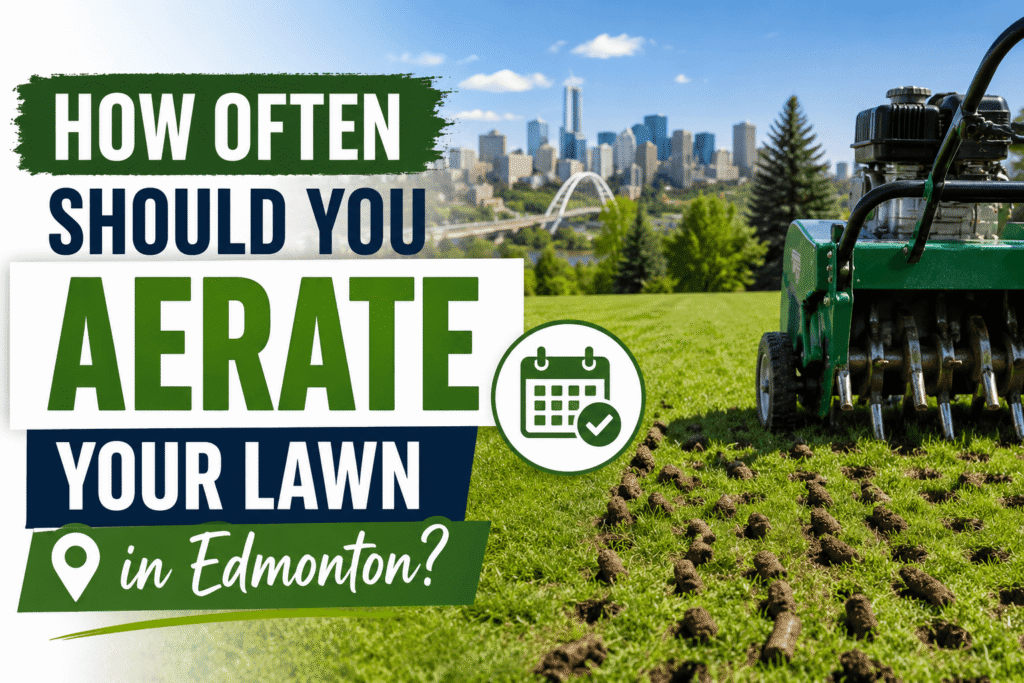 aerate lawn Edmonton